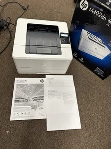 HP LaserJet Pro M402n Printer W / Toner Left Over Toner . & Box / Low Pages 3k - Picture 1 of 16