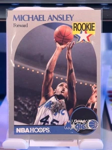 1990-91 NBA Hoops - Michael Ansley #215 (RC) - Picture 1 of 2