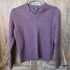 Banana Republic Pullover Damen Größe Small Lila 100 % Kaschmir V-Ausschnitt Freizeit - Bild 1 von 8