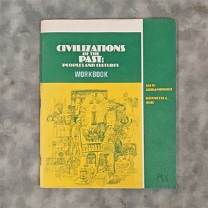 Civilizations of the Past Peoples and Cultures Workbook 1980 Abramowitz Job MCP - Foto 1 di 4