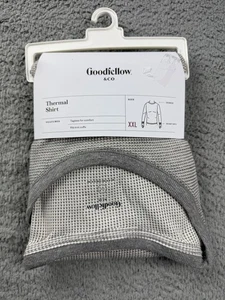 Camisa Térmica Goodfellow & Co Para Hombres 2XL Gris Jaspeado Cuello Redondo Acanalado Tejido Puños Nueva - Imagen 1 de 4