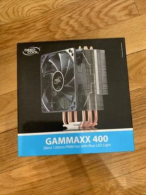***NEW***DEEPCOOL GAMMAX 400 Silent 120mm PWM Fan with Blue LED Light CPU Cooler - Image 1 of 3