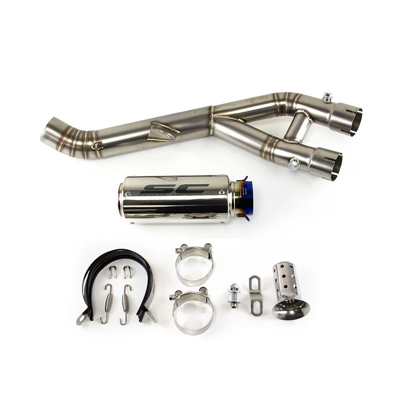 Silenciadores de sistema de escape tubo medio para Yamaha YZF-R1 R1M 2015-2024 para MT-10 15-21 Foto 1 de 4