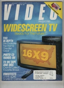 Video Magazine Widescreen TV & THX In Depth November 1992 092920nonr - Imagen 1 de 1