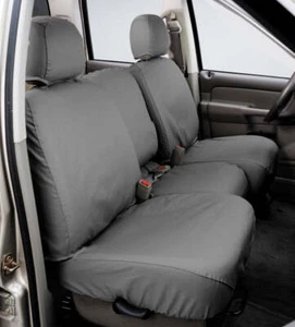 Covercraft Fits 19-24 Chevrolet Silverado Polycotton Front Row Seat Covers - Gre - Picture 1 of 2