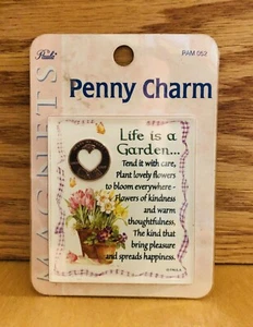 Neu Penny Charm Magnet mit Vers für "Leben" von Paulas inspirierendes Geschenk  - Bild 1 von 2