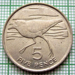 Saint Helena and Ascension Elizabeth II 1984 5 PENCE Rainpiper bird Wirebird UNC - Picture 1 of 6