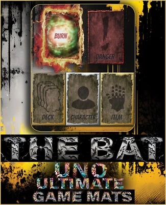 Ultimate Uno Marvel DC Custom Game Mats Card - Board Foil Chase BAT MAT - Image 1 of 4