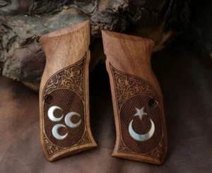 SAR Arms Sarsılmaz Kılınç 2000 Light, P8L Compatible Walnut Grips Framed - Picture 1 of 1