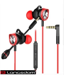 Gaming earplugs with microphone rophone Gaming Headset with 3.5mm Microphones - Picture 1 of 4