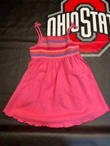 Girls Faded Glory Pink Dress with Tie Straps Size 4T - Picture 1 of 3