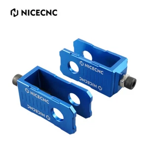 Rear Chain Adjuster Axle Blocks For Yamaha YZ80 1993-2001 YZ85 2002-2018 - Picture 1 of 11