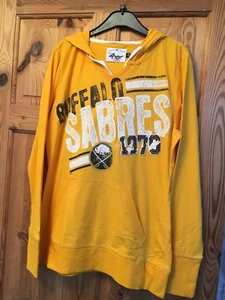 BNWOT NHL BUFFALO SABRES Ladies Logo Hoodie Size XL - Picture 1 of 2