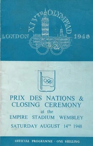 1948 SUMMER OLYMPIC GAMES LONDON UK OFFICIAL PROGRAM - CLOSING CEREMONY - Picture 1 of 8