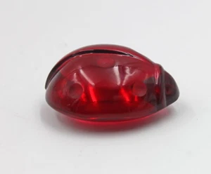 Baccarat Crystal Red Ladybug Hand Cooler Paperweight Figurine - Picture 1 of 5