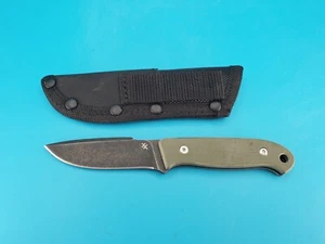 Double X Knives Bush Babymesser 2,75" D2 feste Klinge G10 Griff mit Scheide - Bild 1 von 12