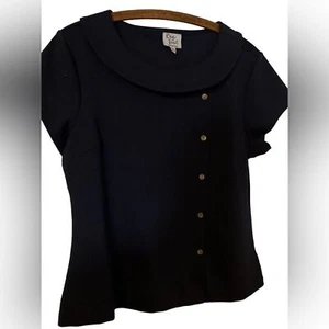 Bea and Dot by ModCloth Navy Blue Top Size L - Picture 1 of 4