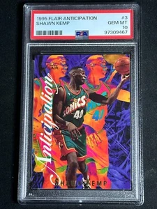 1995 Flair Anticipation Shawn Kemp #3 PSA 10 GEM MINT INSERT RARE POP 3 - Picture 1 of 2