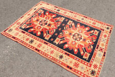 Superb 6'x4' feet Caucasian Heriz kazak Tribal Nomadic wool Rug Geometric carpet