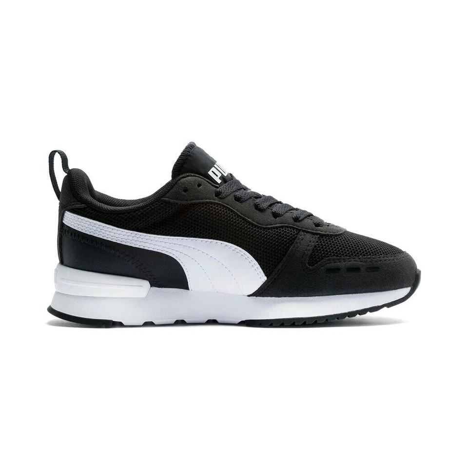 Size 4.5 (GS) - PUMA R78 Low Black White