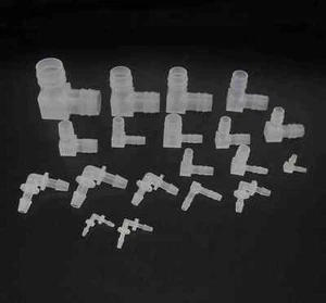 Acuarios de montaje de plástico reductor de codo de púas de 2,4 mm a 10 mm 10 piezas - Imagen 1 de 11
