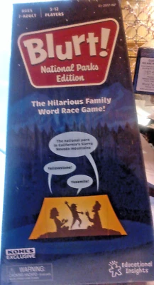 "Blurt!", National Parks Edition, A Word Race Game, New in Box, Ages 7 & up - Image 1 of 4