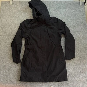 The North Face Jacket Womens XL Grat K Trench Full Zip Hooded Belted Hyvent - Picture 1 of 13