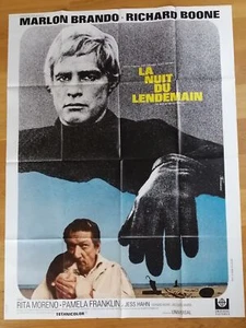 NUIT DU LENDEMAIN marlon brando affiche cinema originale 160x120 cm - Foto 1 di 1