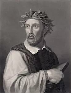 TORQUATO TASSO 1835 incisione pinx rigida Raffaelle Morghen sc - Foto 1 di 4