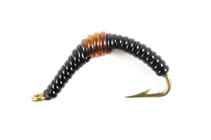 Fliegenfischen Fliegen (Barsch, Brasse, Forelle, Crappie) Wasser Regenwurm (6 Fliegen) - Bild 1 von 2