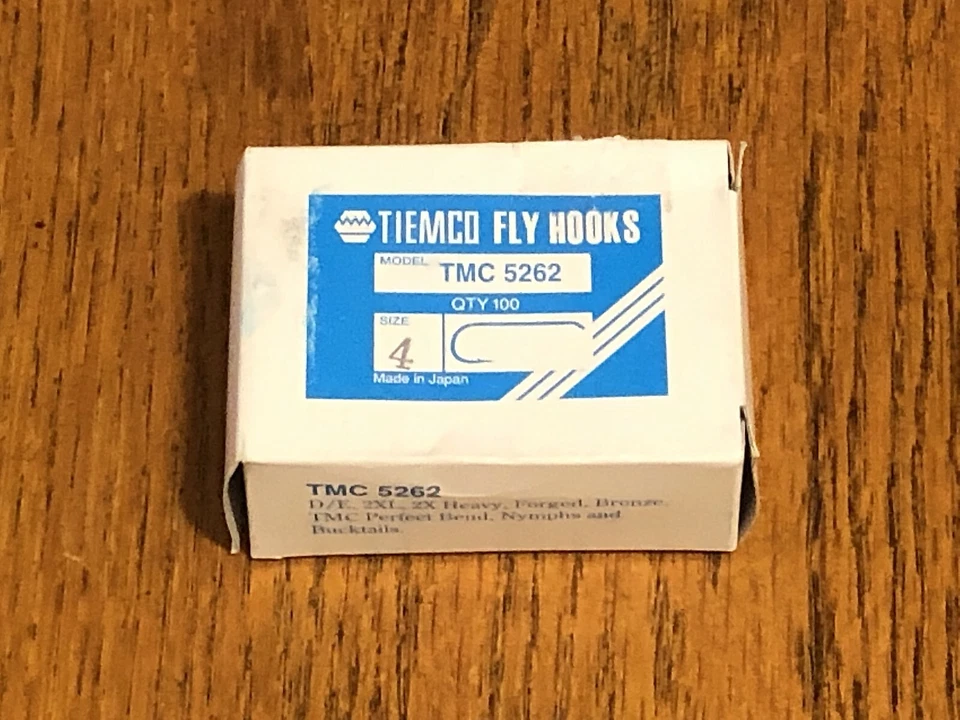 100 ganchos para atar moscas Tiemco, TMC 5262, talla 4 Foto 1 de 1