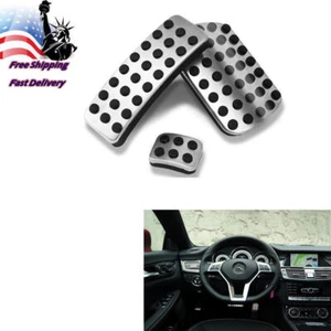 3x Cubierta de pedal de estacionamiento de freno de acelerador para Benz A B M GLA CLA GL R Clase ML350 - Imagen 1 de 12