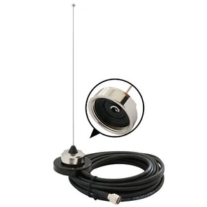 136-155MHz Antena VHF Magnetyczny zestaw anten do montażu Pasuje do kabla radia komórkowego 5M RG-58 - Zdjęcie 1 z 3