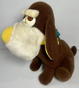 Nasta Guard Cani Peluche Cucciolo Peluche Marrone Vintage 1990 Collare di Bloccaggio LEGGI - Foto 1 di 18