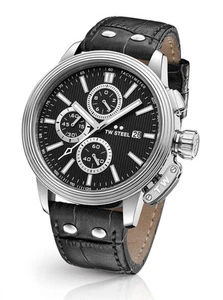 TW STEEL CEO Adesso CE7001 Men's Watch Chronograph Chrono Leather Black New - Picture 1 of 1