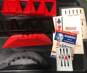 Juego completo de dos puentes Milton Bradley edición fina 1964 vintage - Imagen 1 de 3