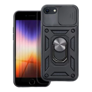 COVER PER APPLE IPHONE SE 2020 CUSTODIA SLIDE ARMOR ANELLO COPERTURA OBBIETTIVI - Foto 1 di 6