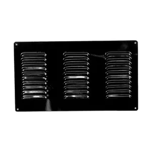 Ozvent Ventilation Air Vent Grill 350mm x 200mm Black Caravan Motorhome RV PARTS - Picture 1 of 1
