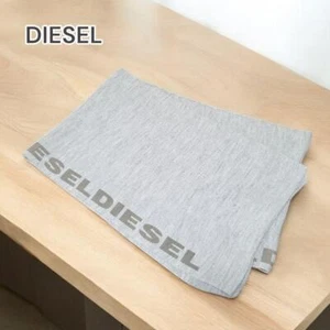Diesel Men Muffler Acrylic Logo Design Gray Bc11Yt 168cm Casual Classic Winter - Picture 1 of 5
