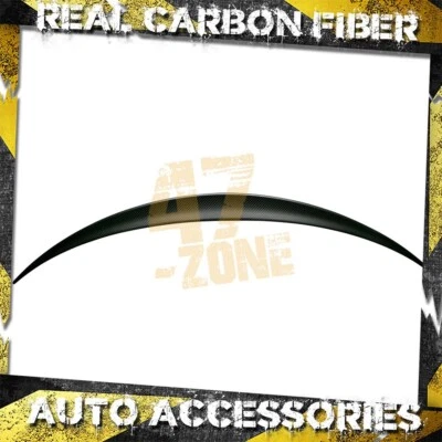 Real Dry Carbon Fiber Spoiler For 20-24 Tesla Model Y Matte Black Trunk Lid Wing - Image 1 of 4