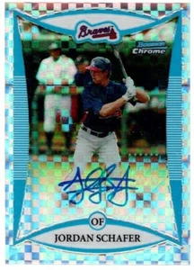 JORDAN SCHAFER - RC - AUTO - /250 - XFractor - 2008 Bowman Chrome - #BCP247 - Picture 1 of 2