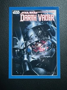 2023 Topps Star Wars - Darth Vader - #CC-8 Blue Comic Cover Art 5 Parallel 03/50 - Picture 1 of 3