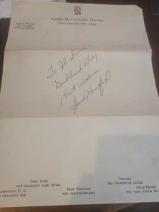 sandy koufax signed cut sheet paper autographed signature auto mlb hof real - Picture 1 of 3