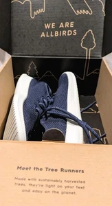 Allbirds Herren Tree Runner Schuhe. Kauri Marineblau. Größe 9. Guter Zustand - Bild 1 von 10