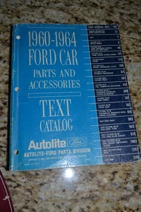 1960-1964 Ford Car Parts and Accessories Text Catalog Original 1969 Printing - Picture 1 of 3