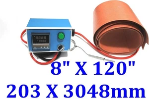 8" X 120" 203 X 3048mm 120V 2035W Deck Bending Surface Heat Blanket w Control - Picture 1 of 12
