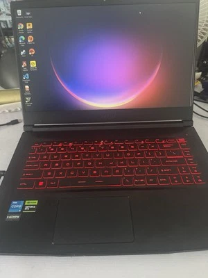 msi gaming laptop Intel i5 Nvidia GeForce RTX 2050 - image 1 of 2