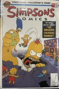 Simpsons Comics #1 BARTCODE Edition 1993 Rare! And Radioactive Man 1 - Picture 1 of 8
