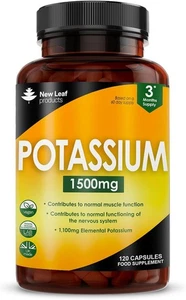 Potassium Tablets Vitamin C BLOOD PRESSURE MUSCLE SUPPORT Electrolyte Balance - Picture 1 of 26