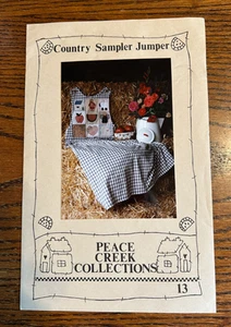 1989 Country Sampler Jumper Sewing Pattern UNCUT  Peace Creek Collections S-M-L - Picture 1 of 2